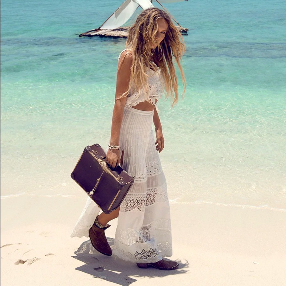 Spell Sahara Split Maxi Skirt